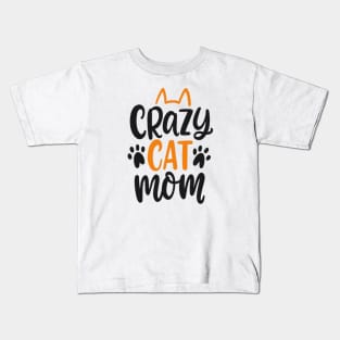 Crazy Cat Lady I Prefer The Term Dedicated Feline Enthusiast Kids T-Shirt